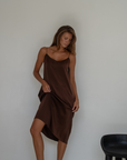 CAMILLE - BURGUNDY Mulberry Silk Slip
