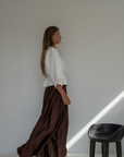 ROMY - WHITE Wrap Ramie Top