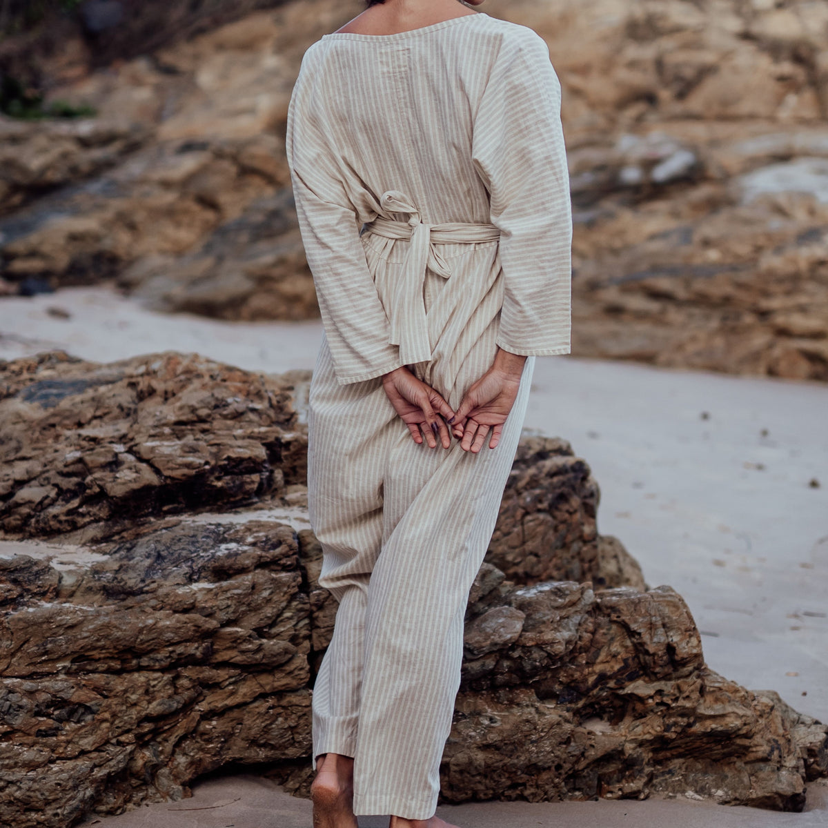 AD - Organic Pinstripe Jumpsuit