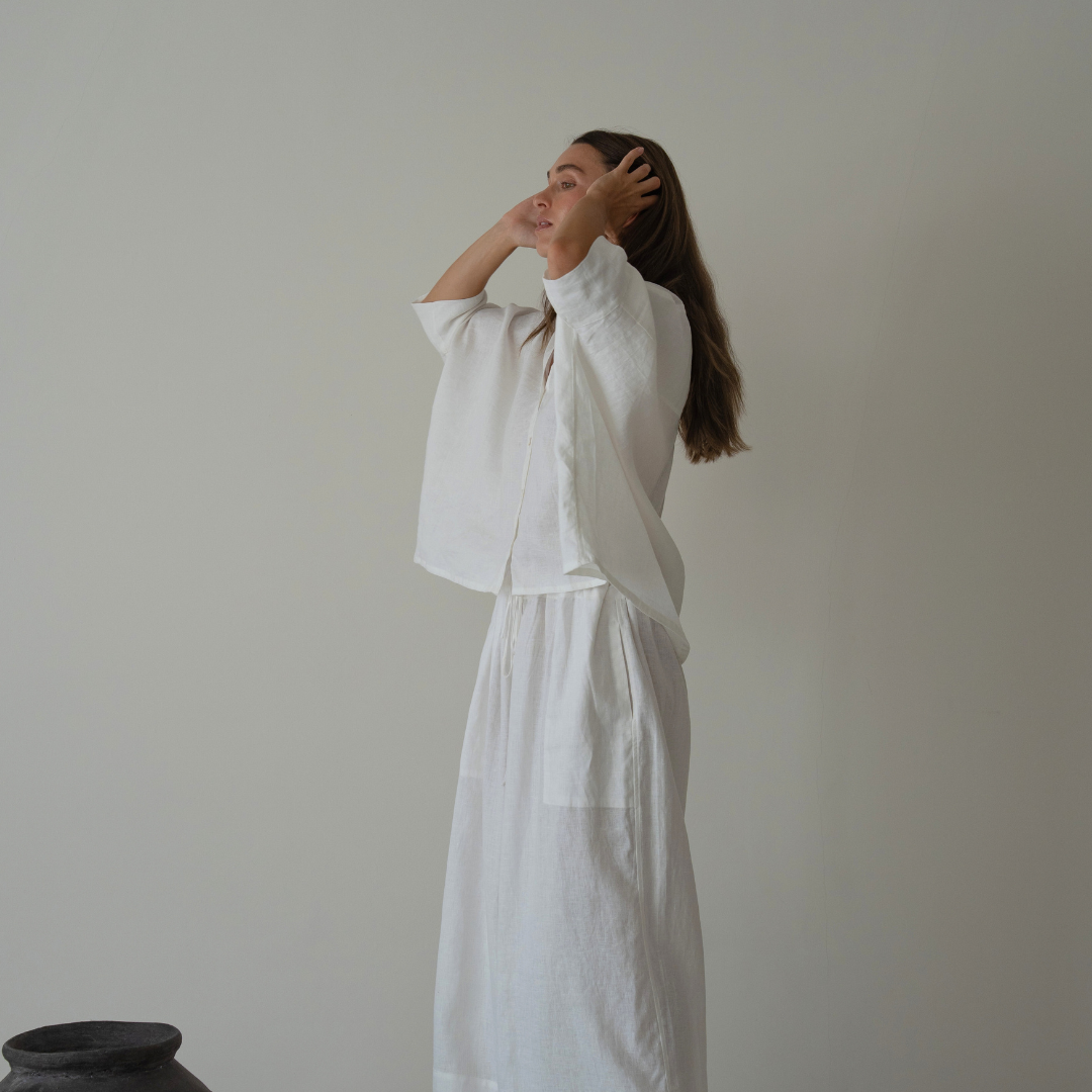 ELIZA - White Linen Shirt