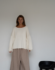 ADELINE - Cream Knit Sweater