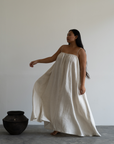 PIA - NATURAL Linen Dress