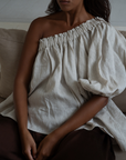DETTE - Natural Linen Blouse