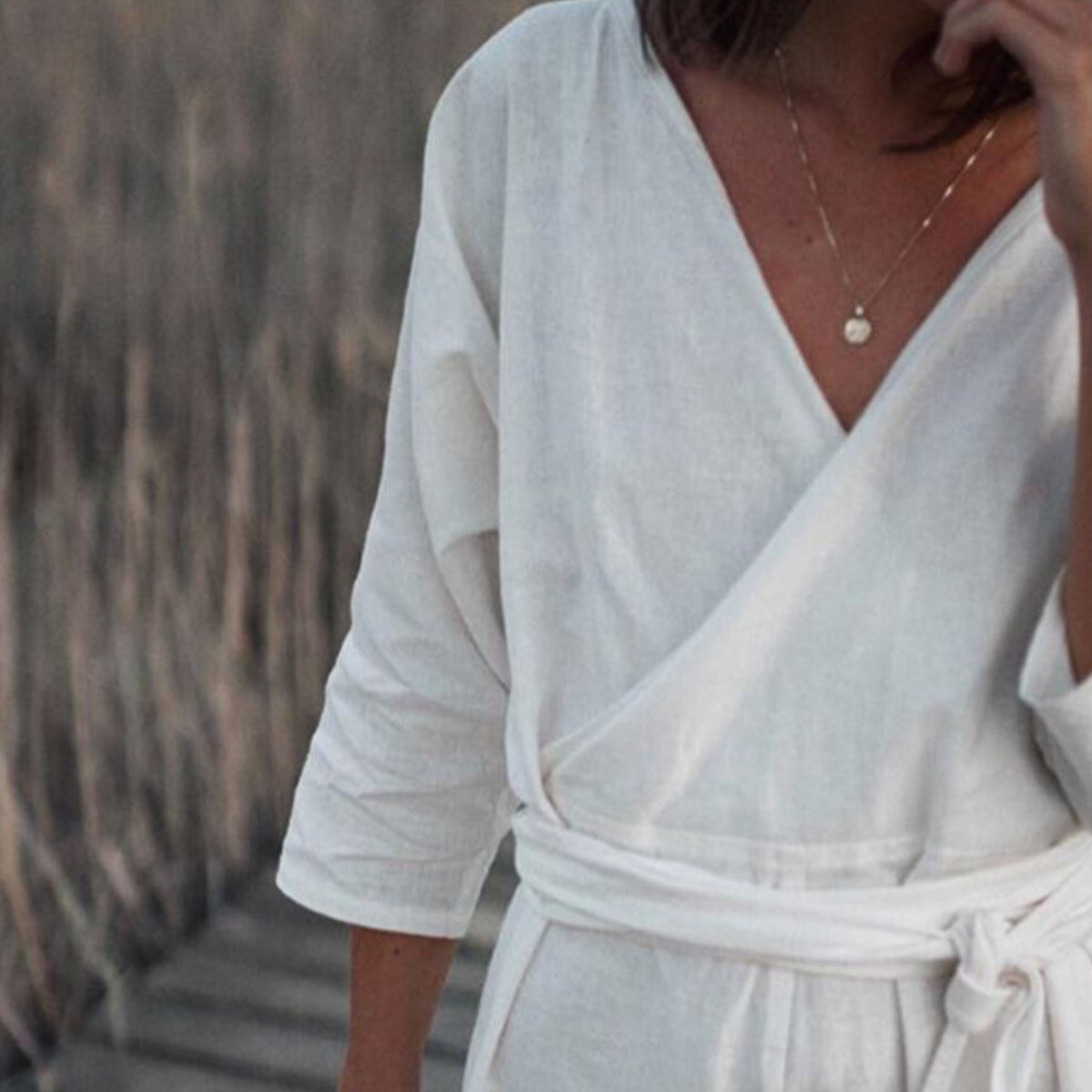 AD - WHITE Linen Jumpsuit