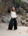 CLIVE - BLACK SILK Voluminous Pant