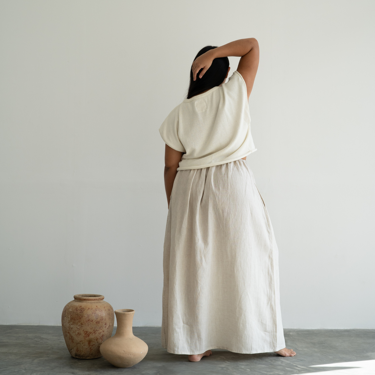 NORA- Cream Knit Vest
