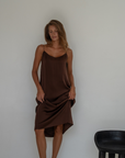 CAMILLE - BURGUNDY Mulberry Silk Slip