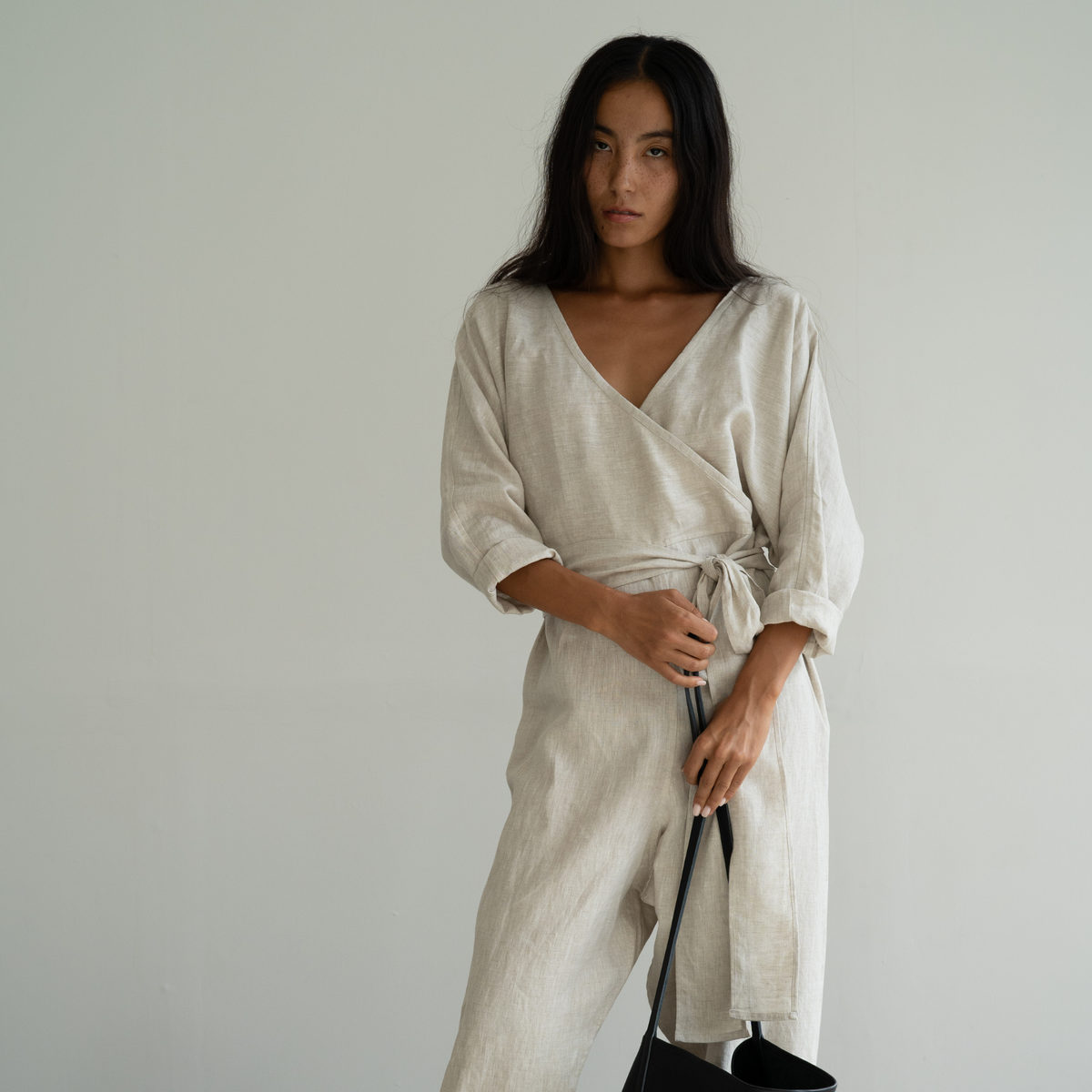 AD - NATURAL Linen Jumpsuit