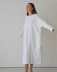 JANE - WHITE Jersey Dress