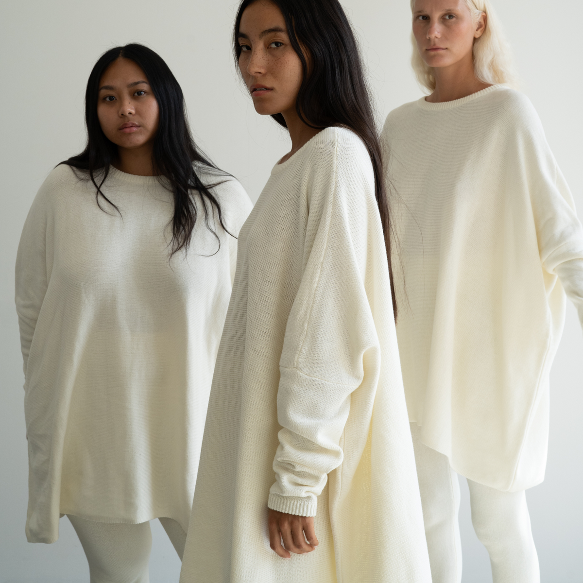 NIAMH - CREAM Oversized Knit Sweater