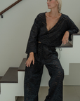 LUNA - BLACK Broderie Blouse