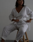 AD - WHITE Linen Jumpsuit