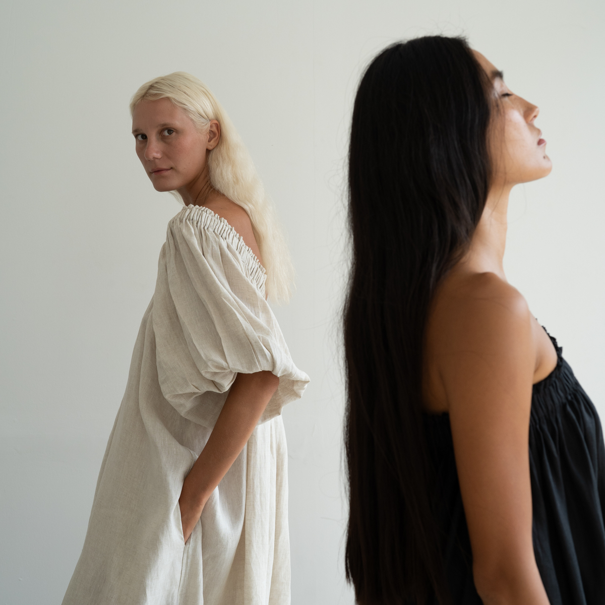 ODETTE - NATURAL Linen Gown