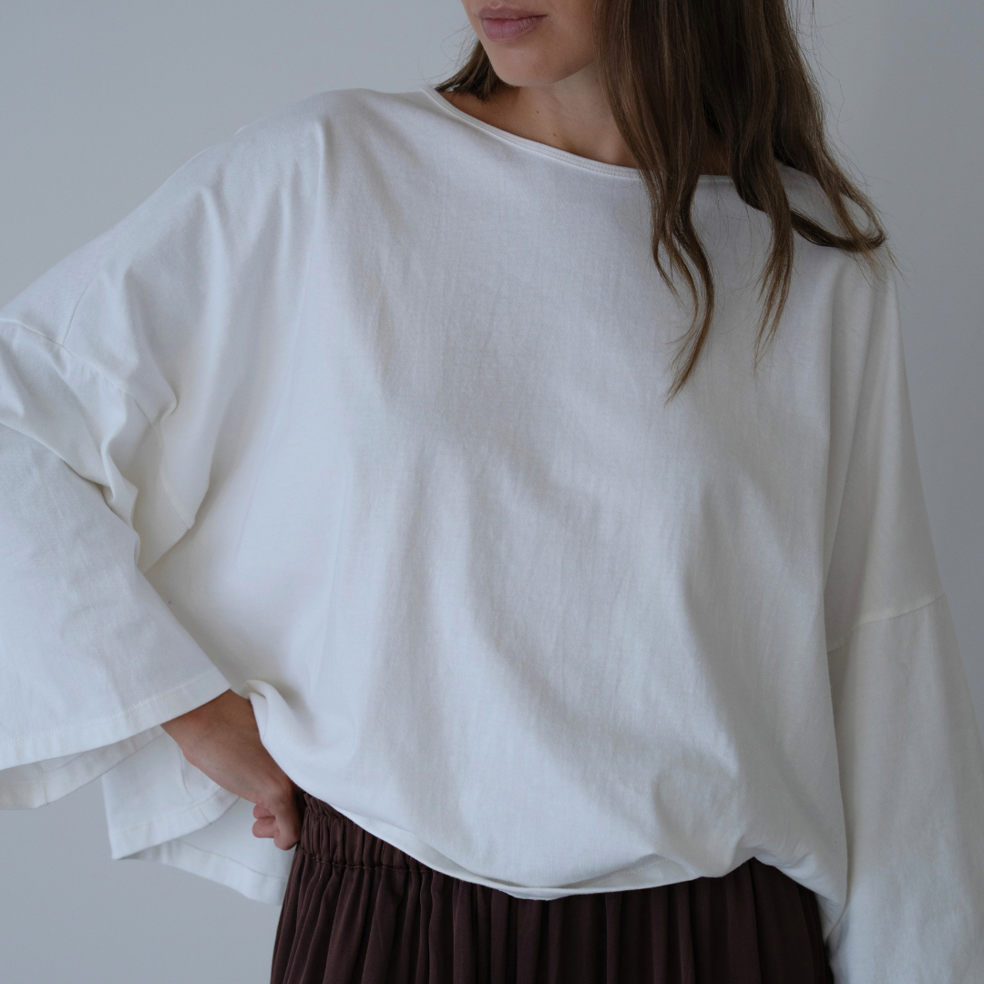 THE TEE - WHITE Jersey Oversized Shirt