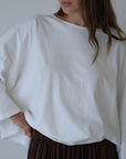 THE TEE - WHITE Jersey Oversized Shirt