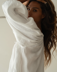 FAITH - White Linen Blouse
