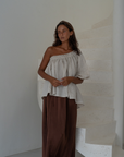 DETTE - Natural Linen Blouse