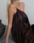 ZULU - Burgundy Mulberry Silk Gown