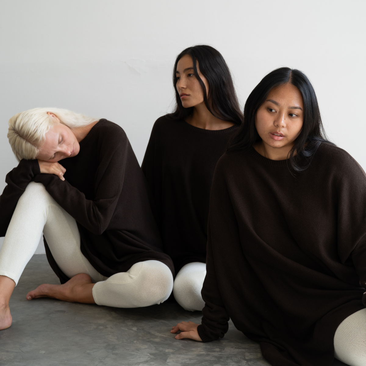 NIAMH - CHOCOLATE Oversized Knit Sweater