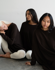 NIAMH - CHOCOLATE Oversized Knit Sweater