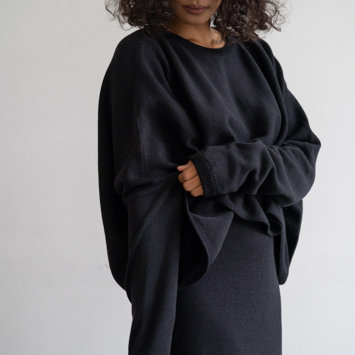 TILDA - BLACK Knit Skirt