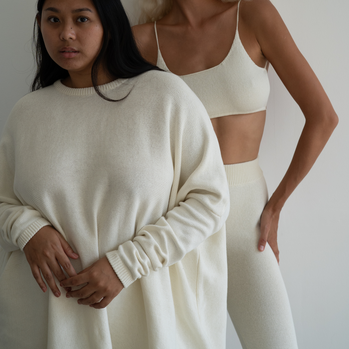 NIAMH - CREAM Oversized Knit Sweater