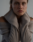 JOLIE - FAWN Cowl Neckline Dress