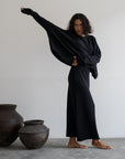 NIAS - BLACK Crop Sweater