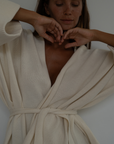 MARK - CREAM Knit Wrap Cardigan