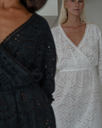 FLORENCE - BLACK Broderie Dress