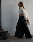CLIVE - BLACK SILK Voluminous Pant