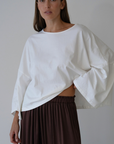 THE TEE - WHITE Jersey Oversized Shirt