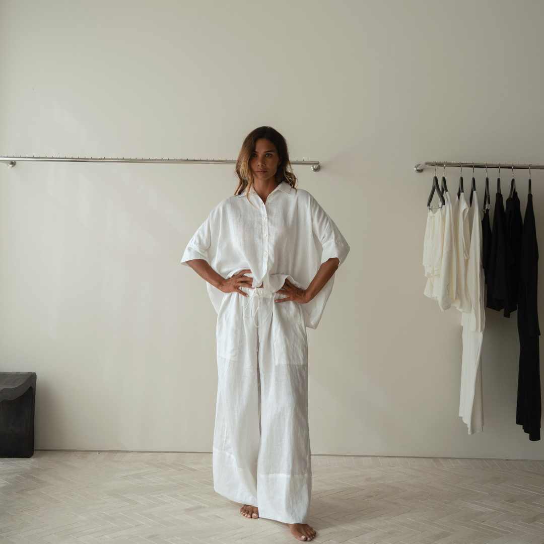 ELIZA - White Linen Shirt