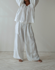 EZRA - White Linen Pant