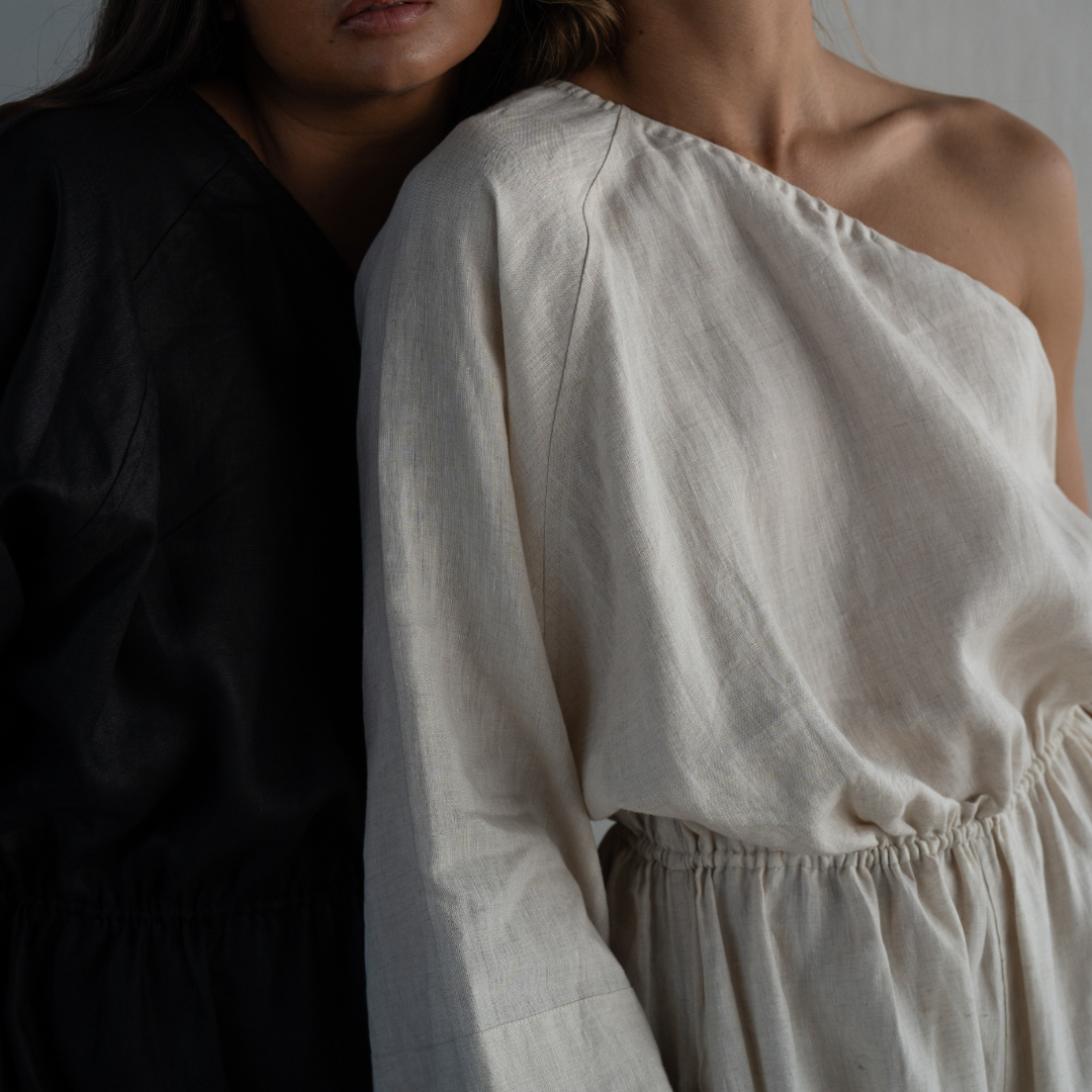 ATHENA - NATURAL Linen Jumpsuit