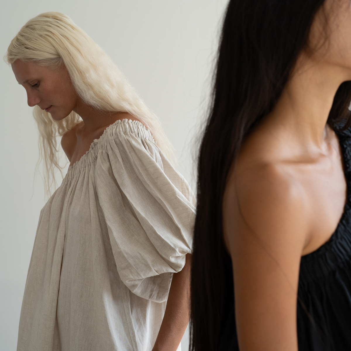 ODETTE - NATURAL Linen Gown