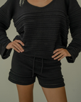 LEON - BLACK Knit Short
