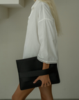 LAPTOP SLEEVE - BLACK Genuine Leather