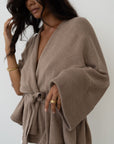 MARK - FAWN Knit Wrap Cardigan