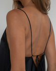 CAMILLE - BLACK Mulberry Silk Slip