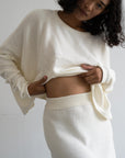 TILDA - CREAM Knit Skirt