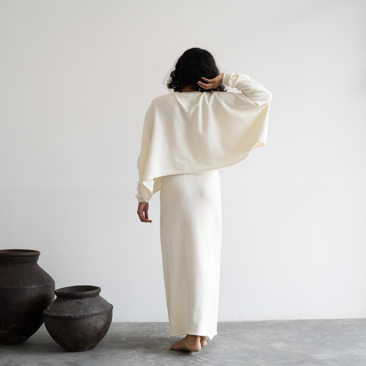 TILDA - CREAM Knit Skirt