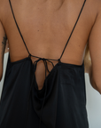 CAMILLE - BLACK Mulberry Silk Slip