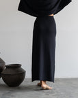 TILDA - BLACK Knit Skirt