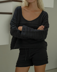 LEON - BLACK Knit Short