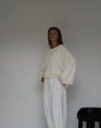 ADELINE - Cream Knit Sweater