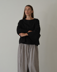THE TEE - BLACK Jersey Oversized Shirt