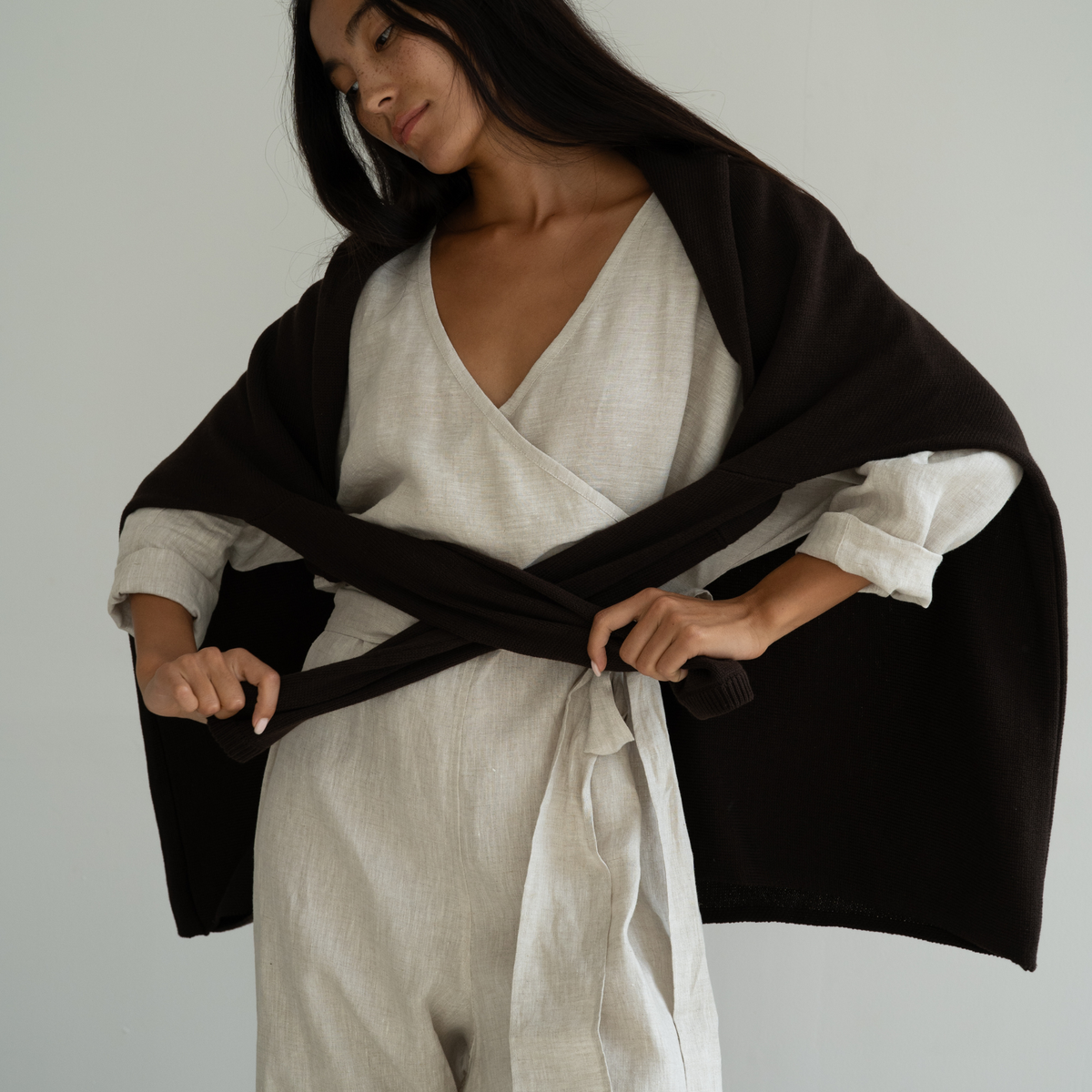 AD - NATURAL Linen Jumpsuit