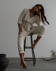 AD - Organic Pinstripe Jumpsuit