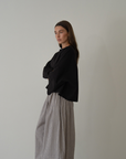 THE TEE - BLACK Jersey Oversized Shirt